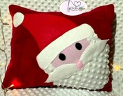 Poduszka z naszywką Mikołaja