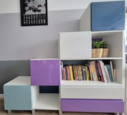 Regał dla dziecka jak nowy  lakierowany wysoki połysk