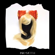 Idealne na Halloween/cosplay/przebranie ręcznie robione uszy na opasce