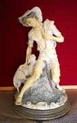 Pasterz z owcą -- Giuseppe Armani , figurka 30 cm wysokości 