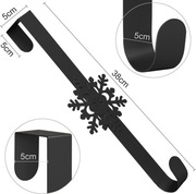 Wieszak na wieniec w kształcie płatka śniegu – praktyczny i elegancki