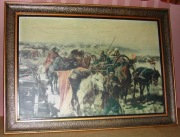 Józef Brandt "Obóz tatarski". Reprodukcja. 1981r.