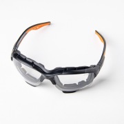 Okulary sportowe ochronne bezbarwne + woreczek taśma nowe