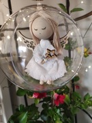 Duże bombki z Aniołem. 