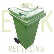 POJEMNIK NA ŚMIECI ODPADY POJEMNIKI 120L ZIELONY