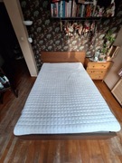 Sprzedam łóżko Ikea Malm 140x200 zestaw z pojemnikami sypialnia materace