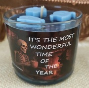 Świeczka Sojowa Halloween, Kościotrup, Czarna