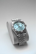 Zegarek Custom Seiko Mod Datejust Ice Blue Błękitny Jubilee