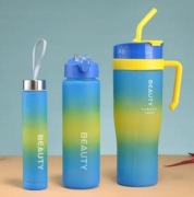 Zestaw bidonów 3w1. DUŻY KUBEK, BIDON, BUTELKA NA WODĘ 