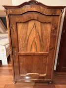 Antyczna szafa secesyjna z litego drewna – orzech/wiśnia