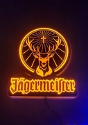 Jagermeister podświetlany lightbox neon led 31x27 cm