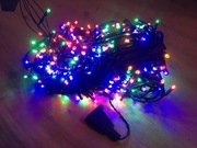 Lampki światełka choinkowe/na choinkę zew/wew multikolor super mocne 500LED