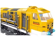 QL0308 Lokomotywa z wagonem oraz zestawem torów kolejowych