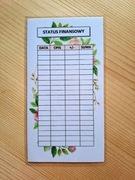 Status finansowy karta binder A6 laminowany