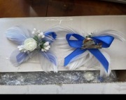 Przypinki/kotyliony weselne dla gości, rodzicow
