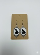 Kolczyki Kruk – Styl Gotycki / Retro