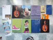 zestaw 7szt. zeszyt akademicki A4 kratka 96 kart , 2szt. notes, bloczki