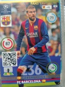 Panini Cards UCL 2014/15 Fan's Favourite - Gerrard Pique