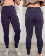 Bryczesy legginsy jeździeckie Dublin 38 fioletowe/ jagodowe