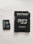 Karta pamięci micro sd 4 GB z adapterem Patriot