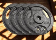 Obciążenia Żeliwne 4x5kg (Zestaw 20kg) REBEL ACTIVE RBA-2134 z Uchwytami