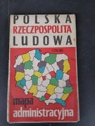 Mapa administracyjna Polski z okresu PRL