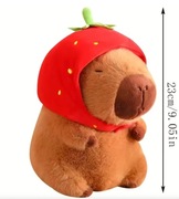 23cm Pluszowa Capybara – Realistyczna Puszysta Zabawka, Miękka Pluszowa