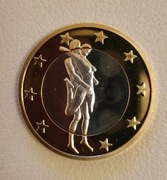 6 SEX EUROS - KAMASUTRA Pozycje - BIMETAL - 32 mm
