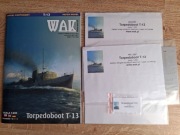 Model kartonowy WAK Torpedoboot pełny zestaw 