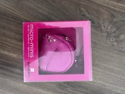 Skórzany breloczek różowy torebka