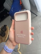Case iPhone 17 Pro Max etui silikonowe nowe sand pink plecki logo