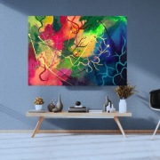Obraz abstrakcyjny Światło Wygrywa 70x100 cm – akryl na płótnie