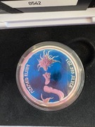 Moneta kolekcjonerska 1 oz Srebra - Mermaid (kolorowana)