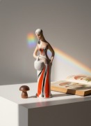 Figurka "Grzybiarka" Hanna Orthwein | WAWEL Wałbrzych | Stan Perfekcyjny