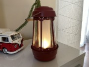 IKEA SOMMARLANKE Lampa stołowa LED czerwony 26 cm