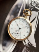 Zegarek kieszonkowy Elgin 50mm zlocony 