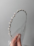 Diadem, tiara  opaska ślubna z cyrkoniamidla panny młodej 