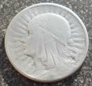 2 złote 1934 - srebro głowa kobiety - obiegowa 