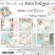 Zestaw papierów TOUCH OF NOSTALGIA 15x15 Craft O'Clock.