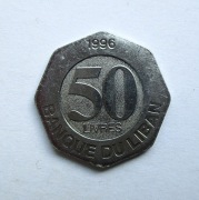 50 Liwrów 1996 r.  Liban