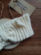 Opaska na głowę z kokardą L merynos rożne kolory