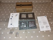 Nowoczesne Gniazdo Szklane Podwójne: 230V + 4x USB (Panel Szary/Antracyt)