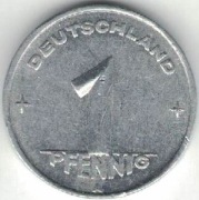 Niemcy NRD DDR 1 pfennig 1950 A - nr 3