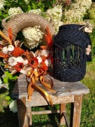 Lampion w stylu Boho wykonany metodą makramy