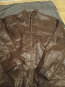 Kurtka męska ocieplana skóra ekologiczna fashion r.XL