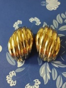 Autentyczne vintage klipsy marki Christian Dior Germany lat 80 Muszle
