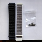 Pasek nylonowy do smartwatcha, zegarka 20 mm. 2szt