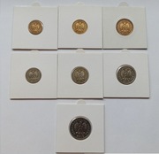 Komplet monet obiegowych 2012 w holderach - stan UNC