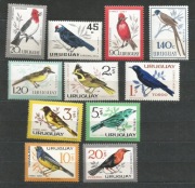 Urugwaj Mi 942-952 ptaki**czyste