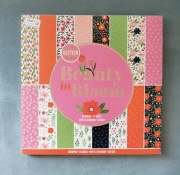 Papier do rękodzieła blok kreatywny scrapbooking 30x30 kwiaty BeautyInBloom